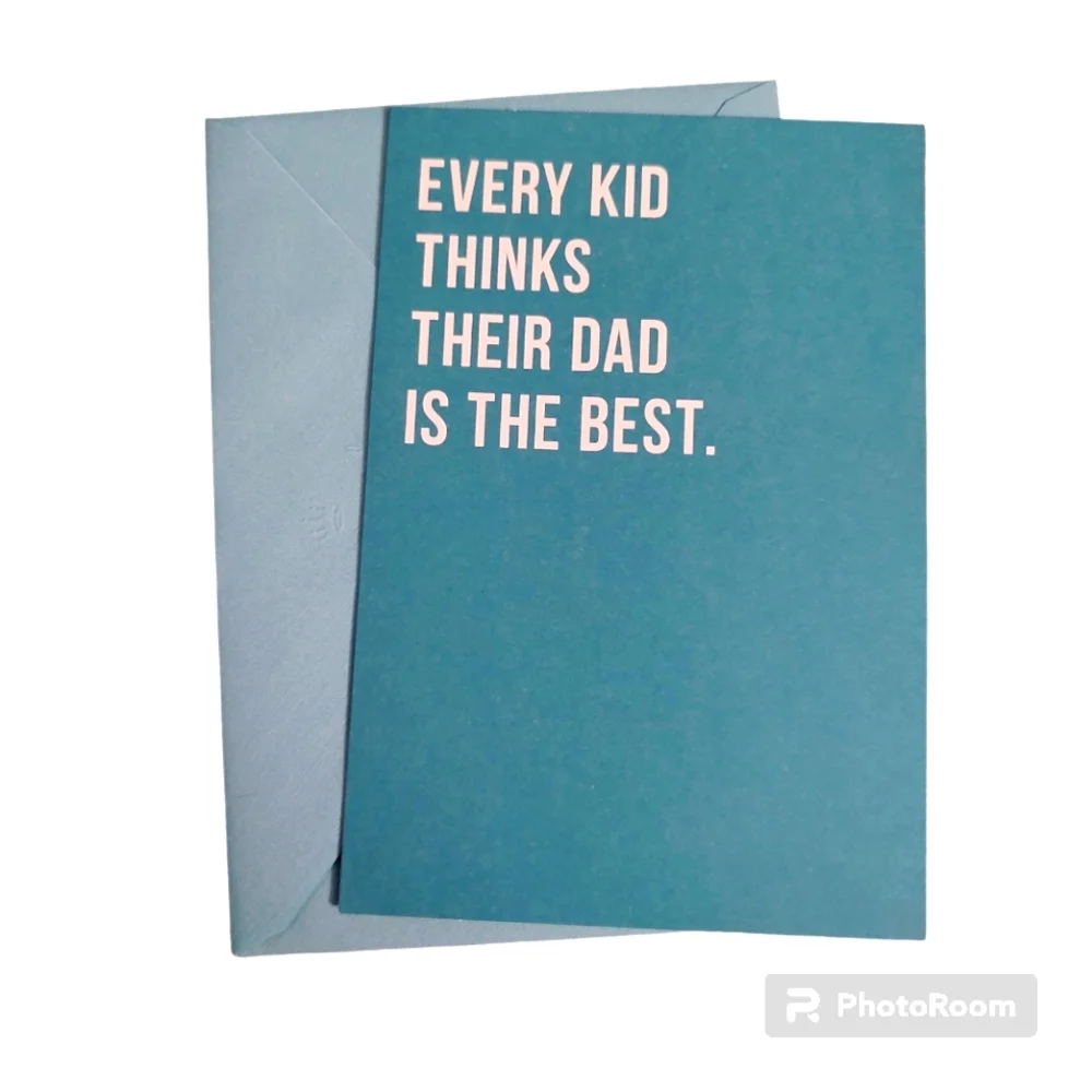 FREEBIE with Bundle Funny Father's Day Card Shoebox Hallmark Dad is the Best